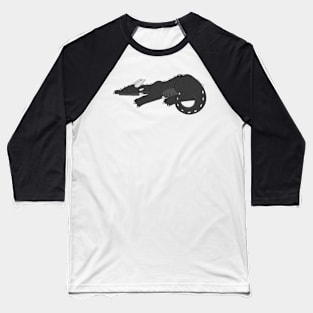 Sleeping Black Dragon Baseball T-Shirt